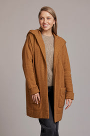 Oversize Hood Possum Merino Jacket